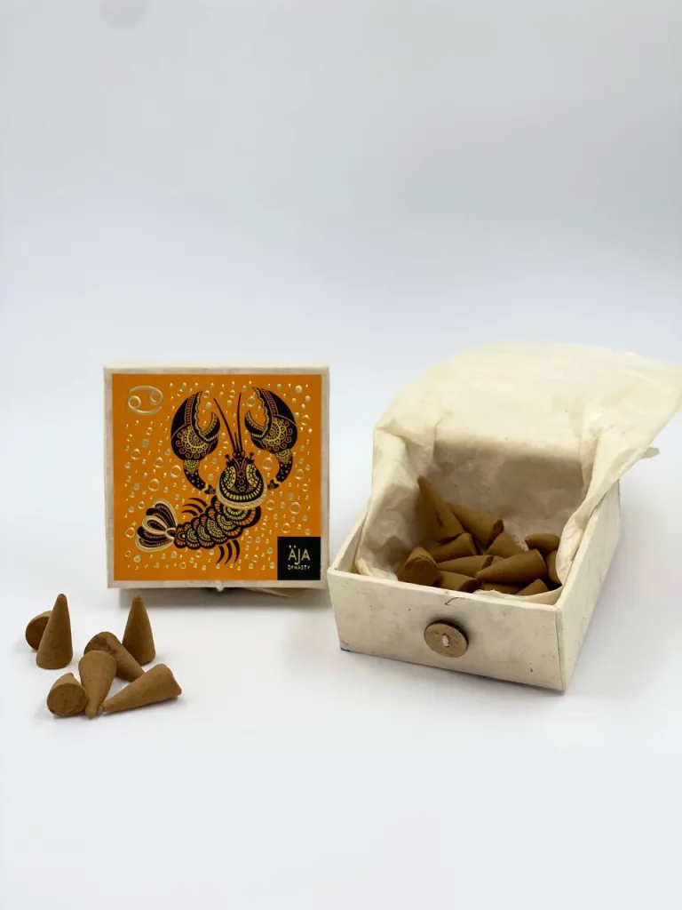 Cancer zodiac sign cone-shaped incense
