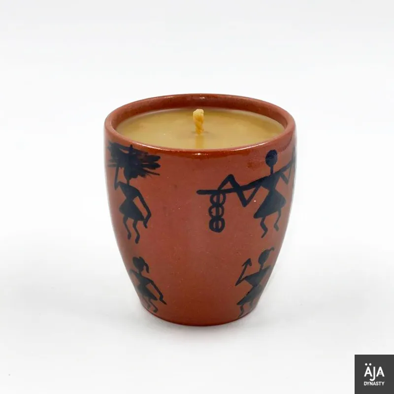 Ghar ko garima (Dignity of the house) ceramic candle