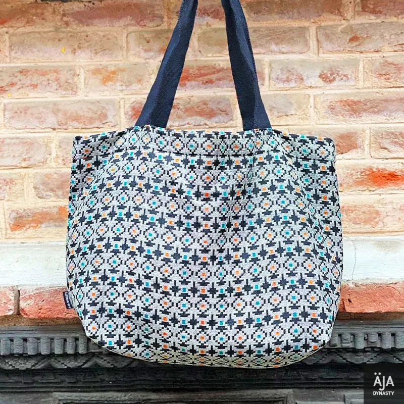 Hima dhaka fabric tote bag