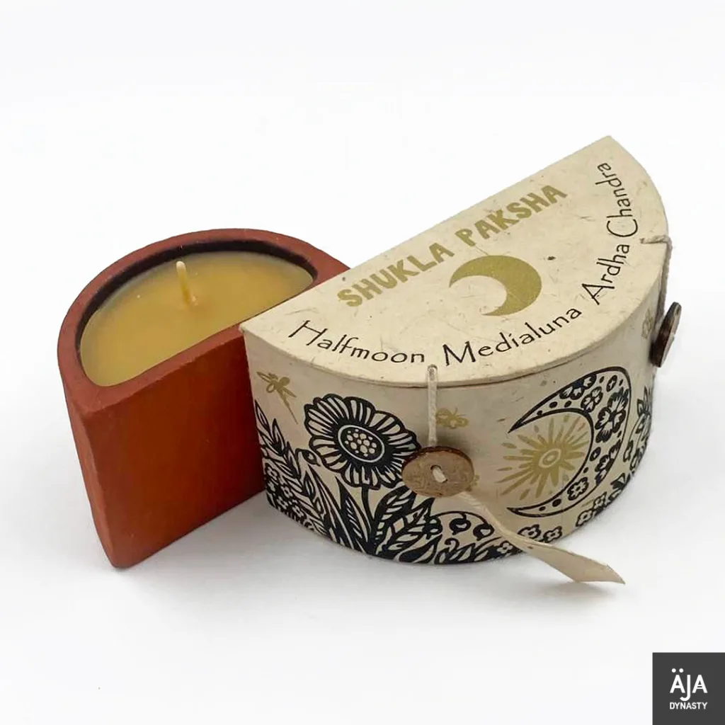 Medialuna shukla paksha (Waxing moon) candle