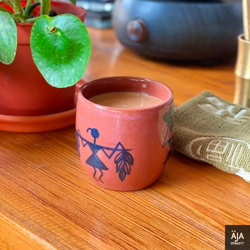 Warli-1 ceramic cup