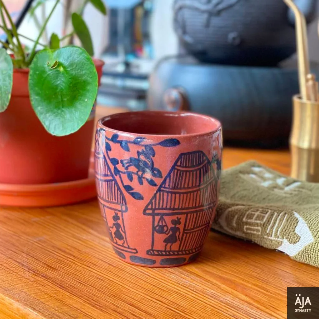 Warli-3 ceramic cup
